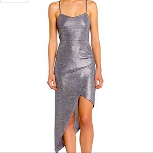 BCBGeneration silver dress NWT